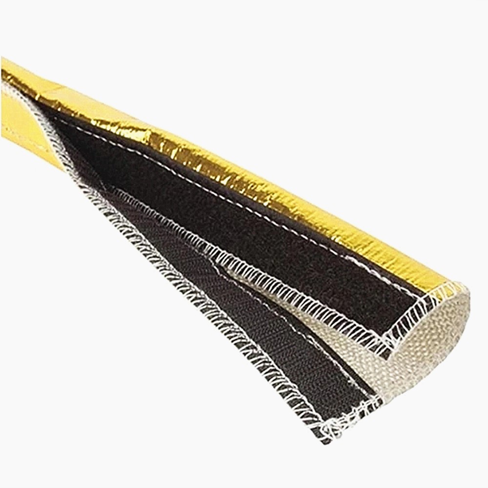 Heat Shroud Gold: protezione termica e antiabrasione progettata per linee e cablaggi critici. Installazione senza scollegamento.